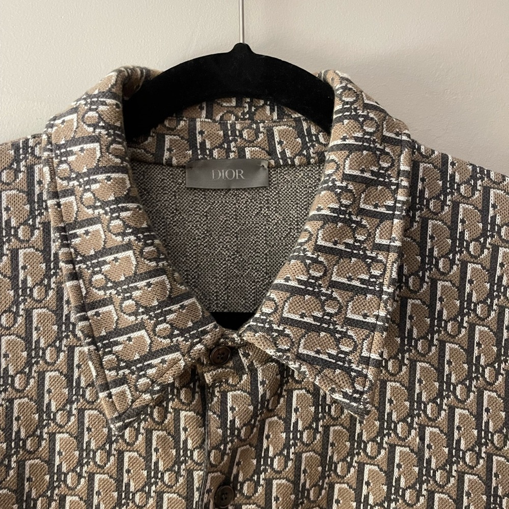 Dior Monogram Button-Up Over Shirt -
